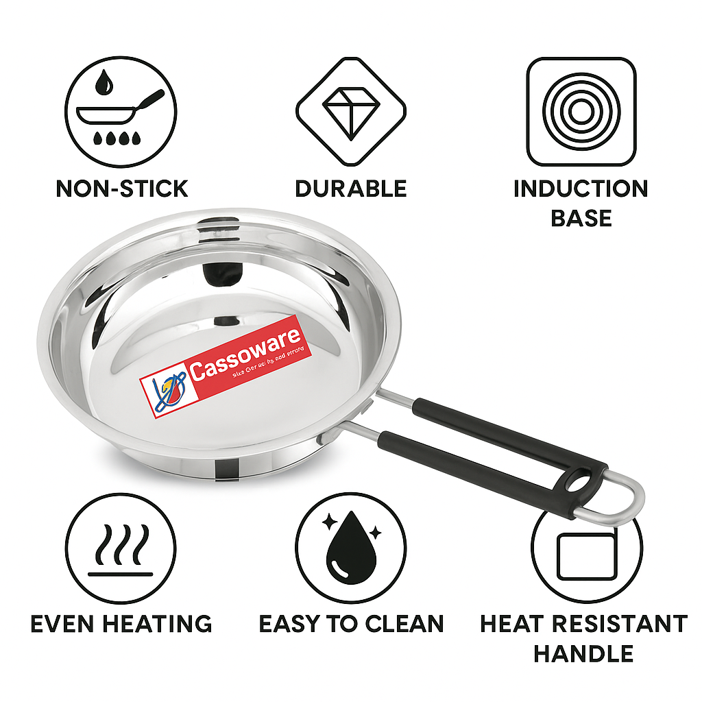 Frypan - Encapsulated Base Stainless Steel  Cookware