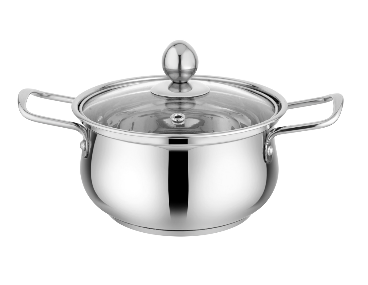 Encapsulated Base Cookware Handi with Glass Lid - Encapsulated Base Stainless Steel Cookware ...
