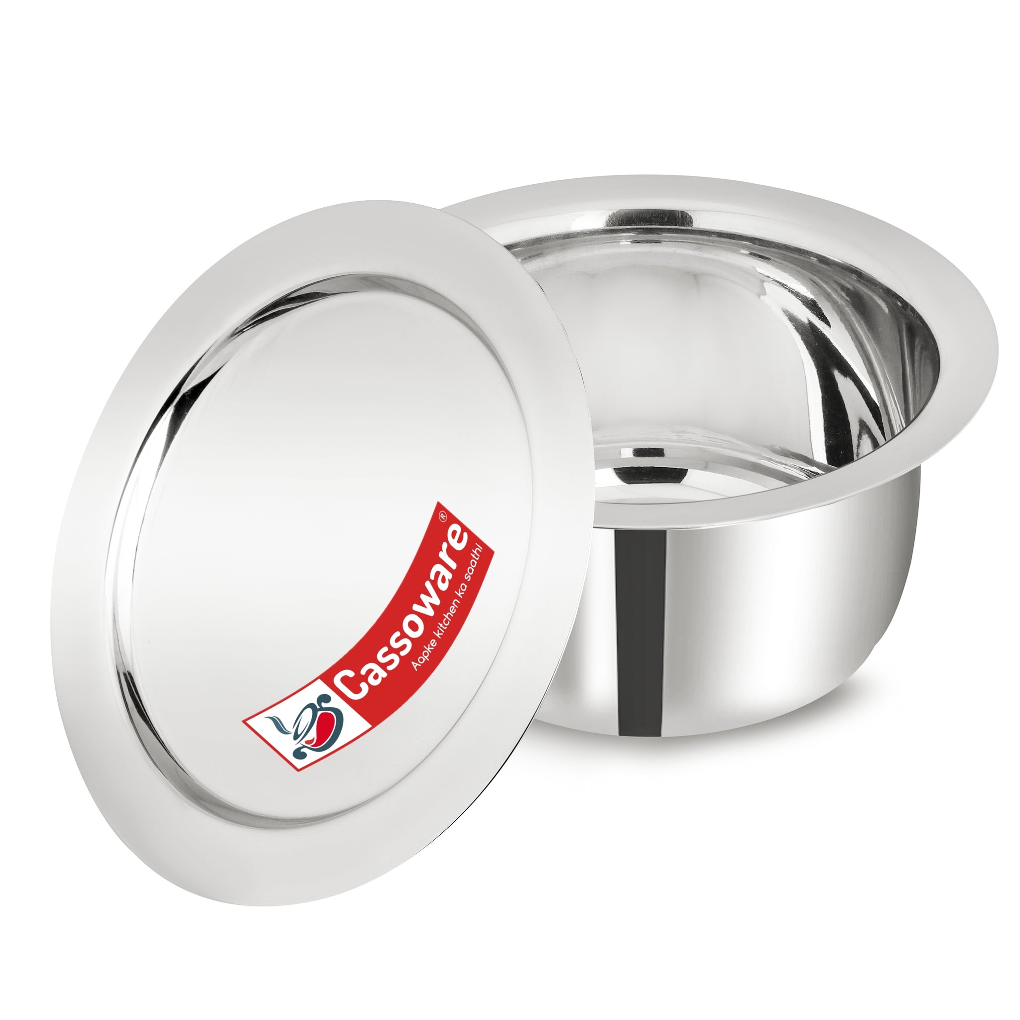 Tope With Lid - Plain Bottom Stainless Steel Cookware