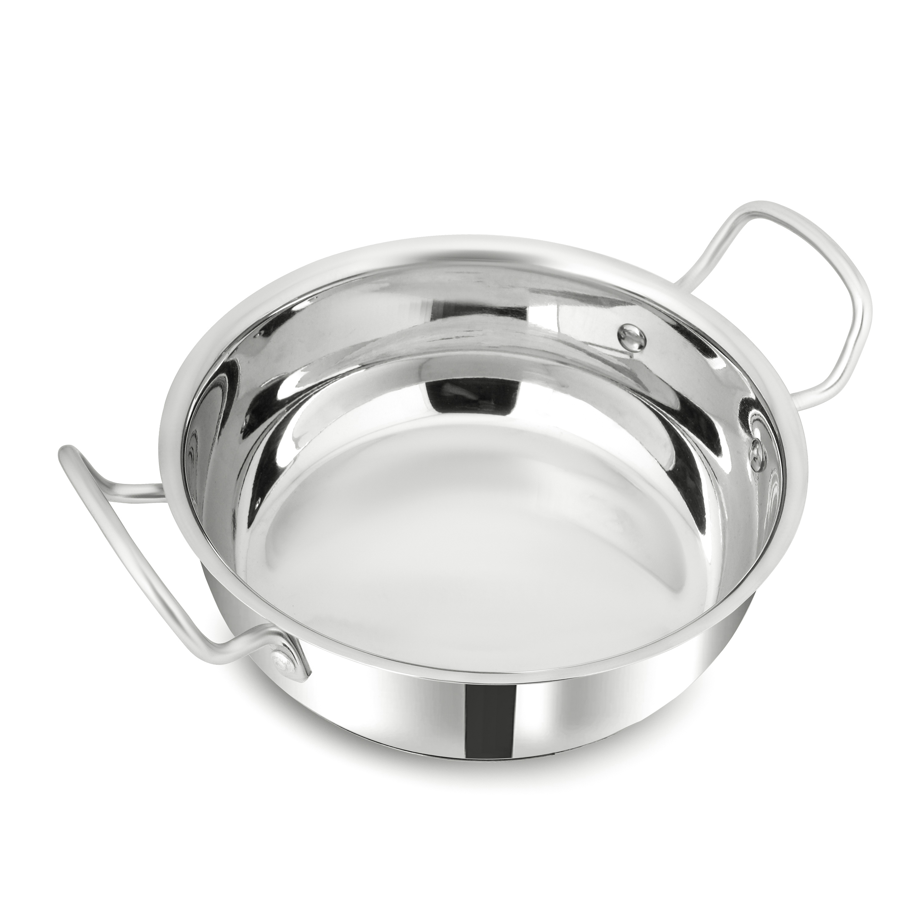 Kadhai - Stainless Steel Plain Bottom Cookware