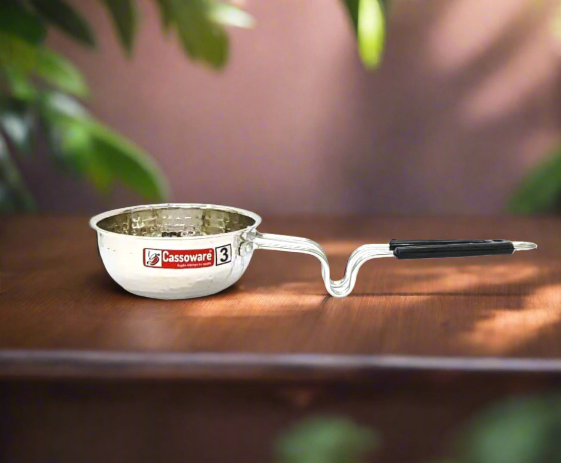 Hammered Tadka Pan – 2.5 mm Stainless Steel (430 Grade)